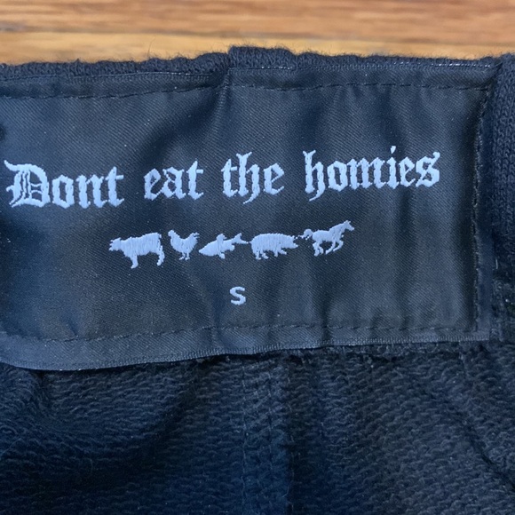 Don’t Eat the Homies jogger black sweatpants small DETH - Picture 5 of 9